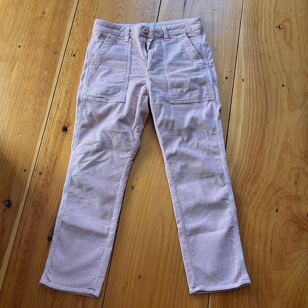 pink corduroy amo pants size 25!